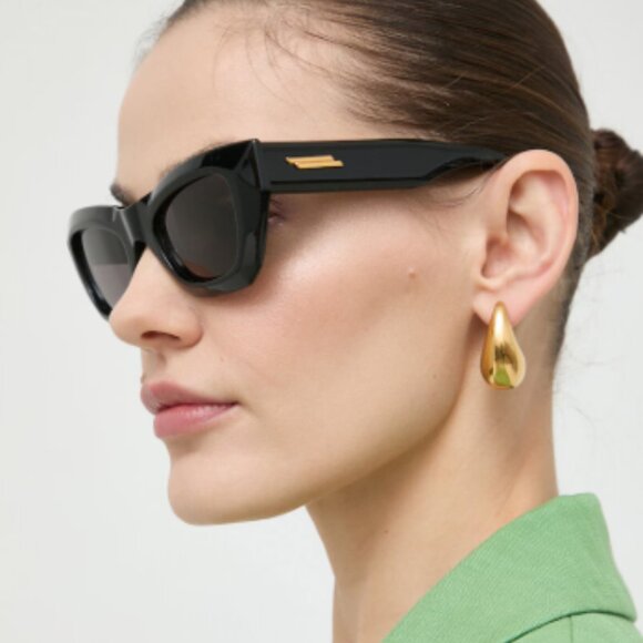 NEW BOTTEGA VENETA SUNGLASSES BV1251S 001 BLACK WOMEN EYEWEAR main image 6